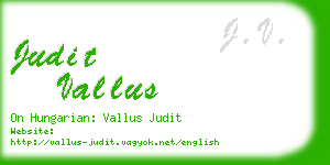 judit vallus business card